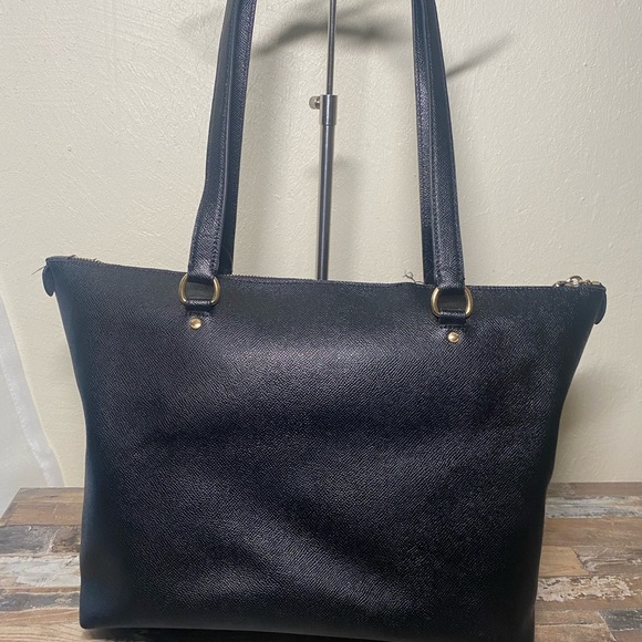 Coach Black Textured Leather Tote - Picture 5 of 14